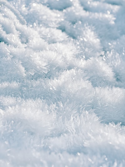 蓝底白雪